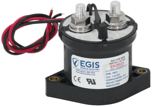 Hovedstrømbryter elektronisk, Solenoid, 12/24V, 250/500A