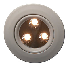 F-9 LED spot, hvit, 10-30V, justebar