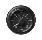 Amperemetere ViewLine 60A/150A 52MM Sort og hvit