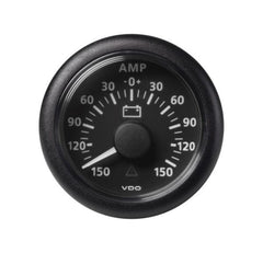 Amperemetere ViewLine 60A/150A 52MM Sort og hvit