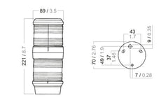 40 SERIE – LANTERNER TRIOCOLOR/ANKER