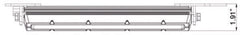 LED Shockwave Dual, taklys, 48″ 7000lm, 9-32V, 80W Frostet