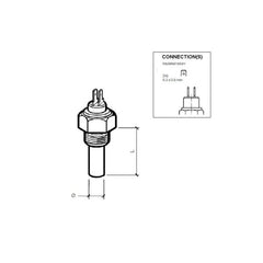 Temperaturgivere 2 polet Dual Station
