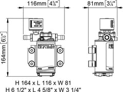 Trykkvannspumpe sensorstyrt 10 liter UP2/E