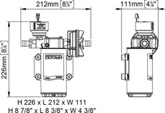 Trykkvannspumpe sensorstyrt 26 liter UP6/E