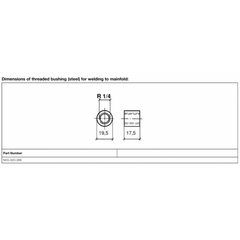 Pyrometer sensor  900°C – R 1/4