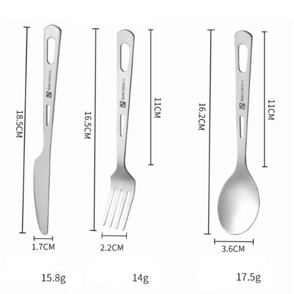 Ultralight titanium cutlery