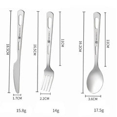 Ultralight titanium cutlery