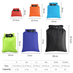 Waterproof packing bag 1.5/2.5/3/3.5/5/8L ultralight