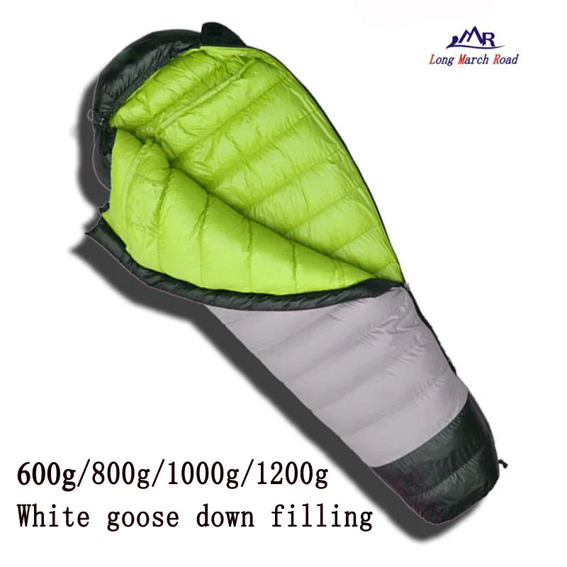 LMR Ultralight Comfortable Goose Down Filling 600g/800g/1000g/1200g Down Can Be Spliced Camping Sleeping Bag