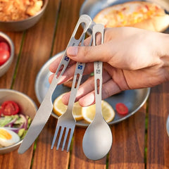 Ultralight titanium cutlery