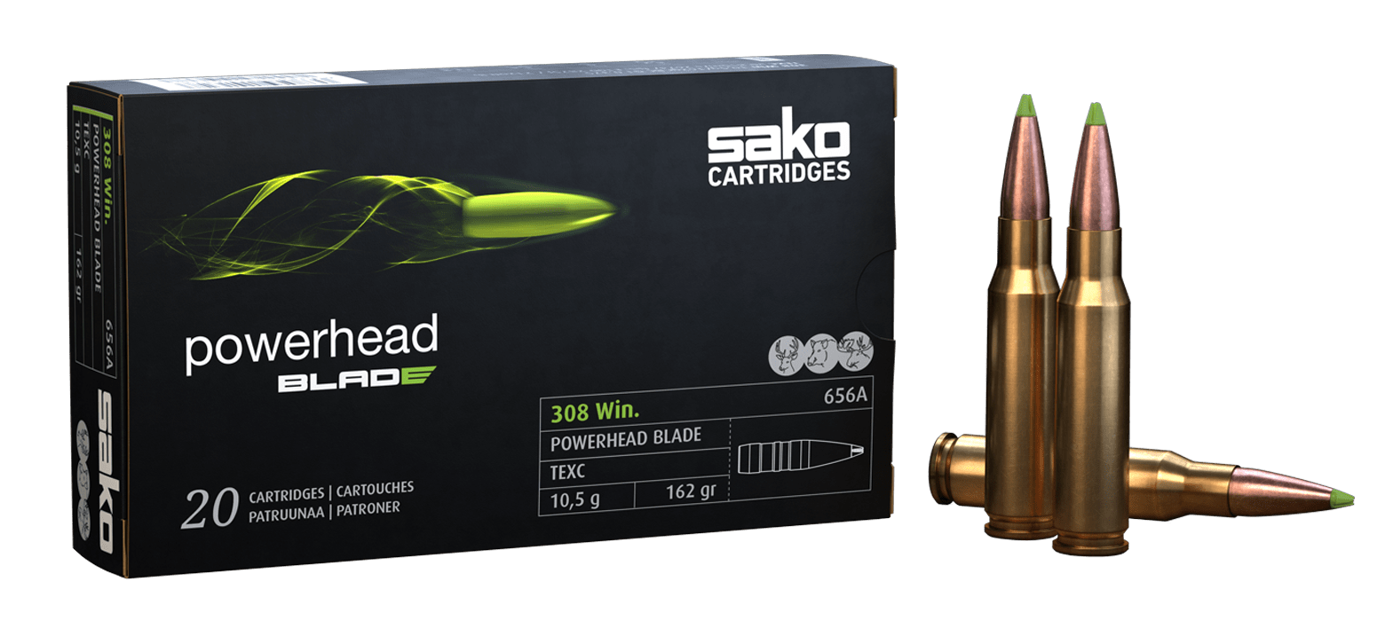 SAKO 308 Win Powerhead BLADE 162 SP (20 pk.)