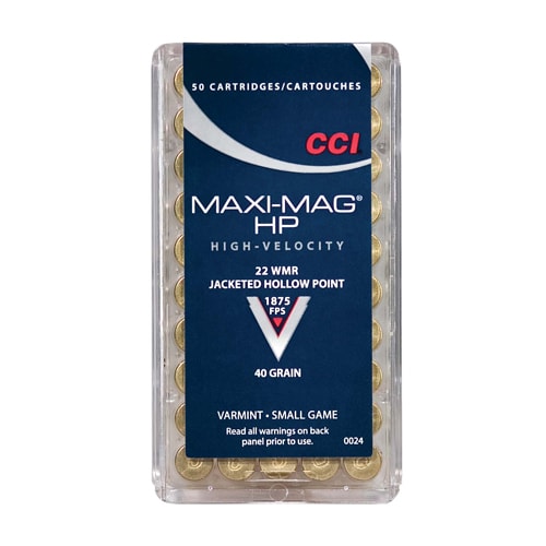 CCI 22 WMR MAXI-MAG JHP (50 pk.)