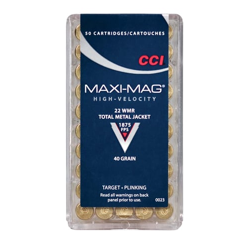 CCI 22 WMR MAXI-MAG 40grs TMJ (50 pk.)