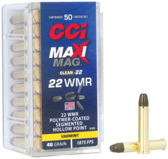 CCI 22 WMR MAXI-MAG CLEAN 46grs. SHP  (50 pk.)